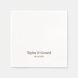 Simple Bröllop Pappersservett