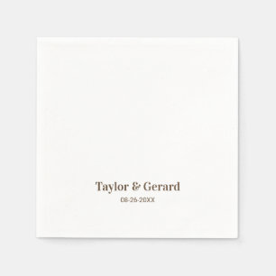 Simple Bröllop Pappersservett