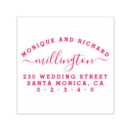 Simple Bröllop | Returadress för skriptfamiljen Na Självfärgande Stämpel