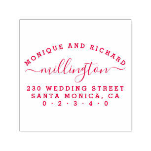 Simple Bröllop   Returadress för skriptfamiljen Na Självfärgande Stämpel