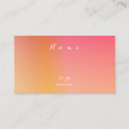 Simple Bröllop Sunset Ombre Namn Placeringskort