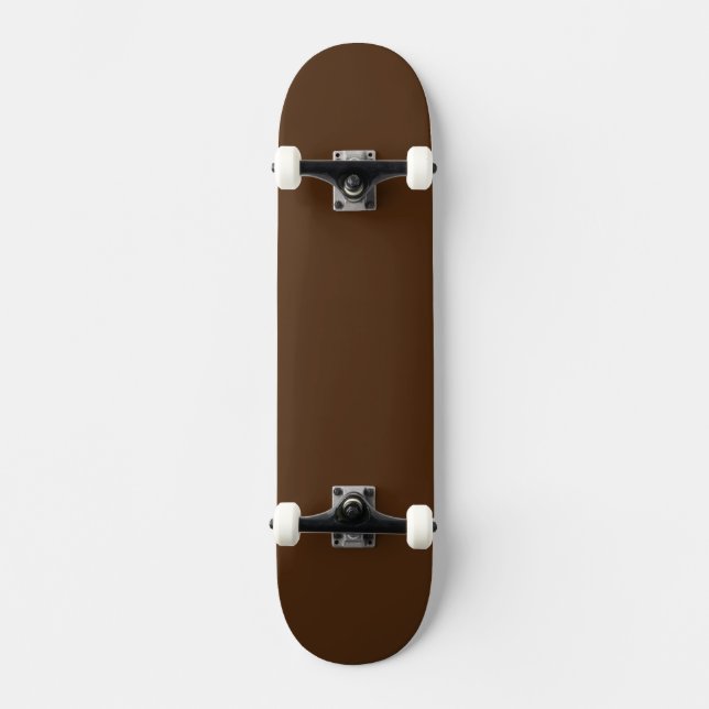 Simple Brown Authority® Mini Skateboard Bräda 18,5 Cm (Framsida)