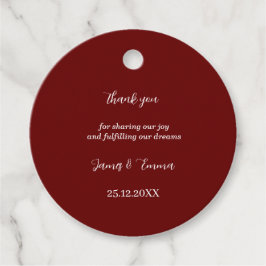 Simple Brown Personlig Bröllop Gåvor Etiketter