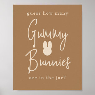 Simple Bunny Hur många gummibunnier? Poster