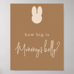 Simple Bunny Hur stort är Mamma Büry Poster
