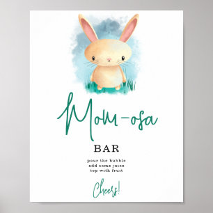 Simple Bunny mamma-osa pub Poster