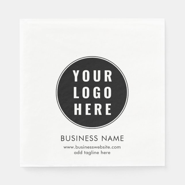Simple Business Logo and Website Promotional Paper Pappersservett (Framsidan)