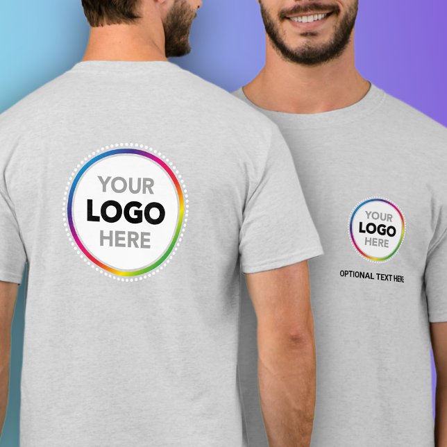 Simple Business Logo T-Shirt - Front & Back Print (Skapare uppladdad)