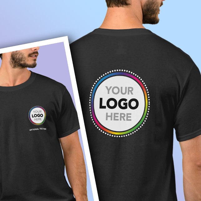 Simple Business Logo T-Shirt - Front & Back Print (Skapare uppladdad)