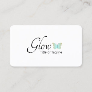 Simple Butterfly Esthetician Beauty Spa Logotyp Visitkort
