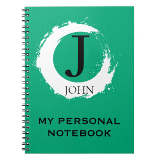 Simple Carnet Vert Personnalisé  Anteckningsbok