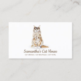 Simple Cat Sitta Visitkort