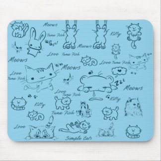 Simple Cats Mousepad Musmatta