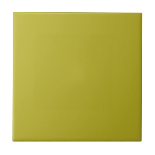 Simple Chartreuse Green Solid Plain Color Kakelplatta (Framsidan)