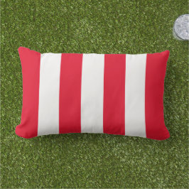 Simple Classic Red Cabana Rand Lumbarkudde