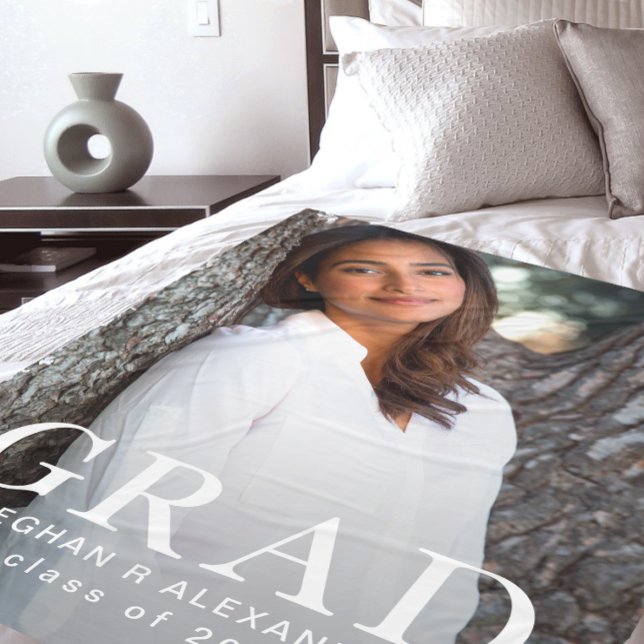 Simple Classic Student Photo Fleece Blanket (Skapare uppladdad)