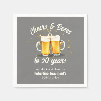 Simple Clinging Glasses Cheers Beers to 50 Years Pappersservett
