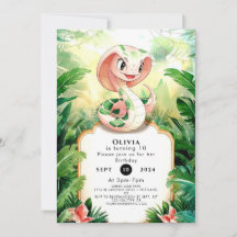 Simple Cobra Snake Birthday