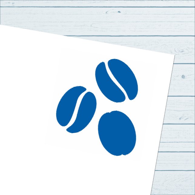 Simple Coffee Bean Trio Självfärgande Stämpel (Skapare uppladdad)