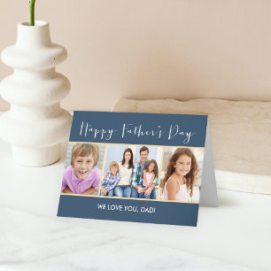 Simple Collage Fars dag Photo Card Kort