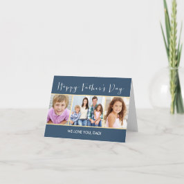 Simple Collage Fars dag Photo Card Kort