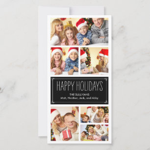 Simple Collage Helgdag Photo Cards Julkort