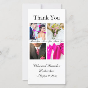 Simple Collage Tack Photo Card Kort