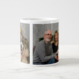 Simple Collage Two Photo Jumbo Mugg