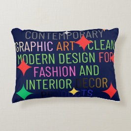 Simple Contemporary Graphic Prydnadskudde