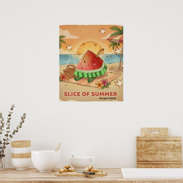 Simple cool colorful trendy modern minimalist  poster (Kök)