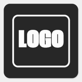 Simple Corporate Marknadsföring Brand White Black Fyrkantigt Klistermärke