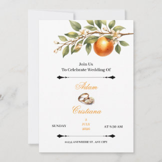 Simple Couple Wedding Invitation Inbjudningar
