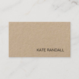 Simple Crafter Tan Kraft Visitkort