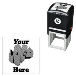 Simple Custom Business logo template Självfärgande Stämpel