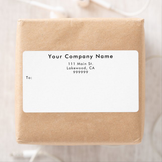 Simple Custom Business Shipping Labels Fraktsedel (Insitu)