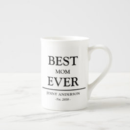 Simple Custom Design Best Mom Ever Mothers Gift Benporslin Mugg
