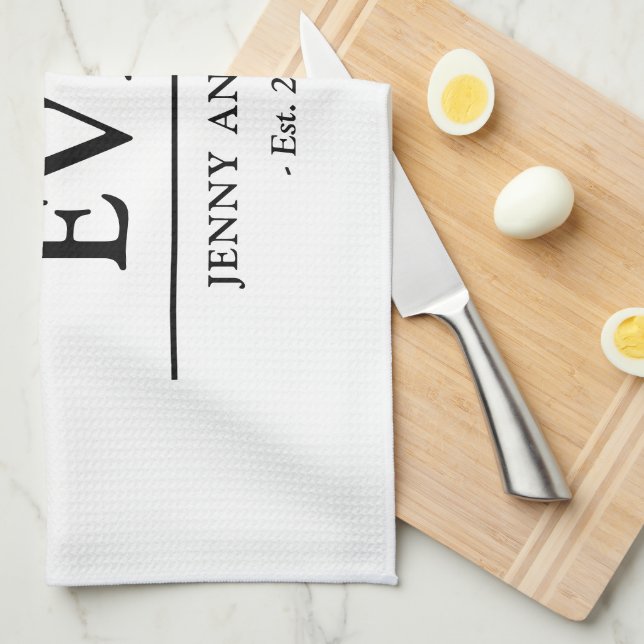 Simple Custom Design Best Mom Ever Mothers Gift Kökshandduk (Vikt i Fjärdedel)