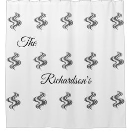 Simple Custom Family Name Black & White