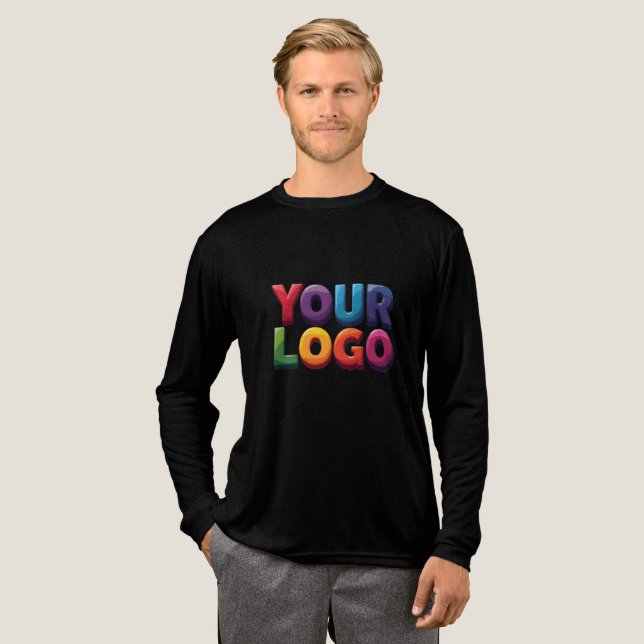 Simple Custom Logo and Text Business T Shirt (Hel framsida)