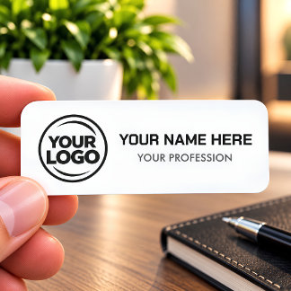 Simple Custom Logo Employee magnetic Safety Pin Namnbricka