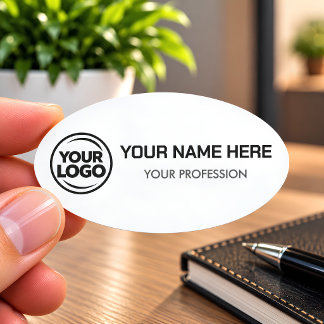 Simple Custom Logo Employee magnetic Safety Pin Namnbricka