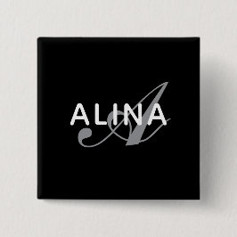 Simple Custom Name Monogram 2''Scratch Resistant Knapp