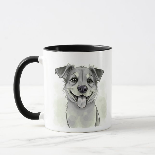 Simple Custom Pet Photo Mug With Name Mugg (Vänster)