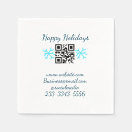 simple custom QR code add your name text  Classic  Pappersservett