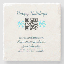 simple custom QR code add your name text  Classic  Stenunderlägg