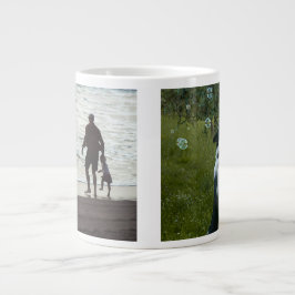 Simple Custom Two Photo Jumbo Mugg