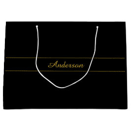 Simple Customizable Gold & Black Text Design 