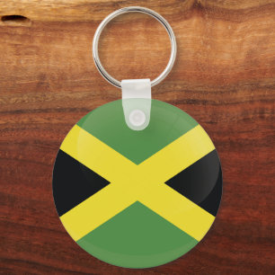 Simple Cute Jamaica flagga Nyckelring