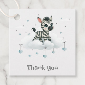 Simple cute little cartoon zebra  gåvor etiketter