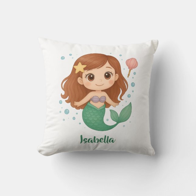 Simple cute little mermaid kudde (Framsida)